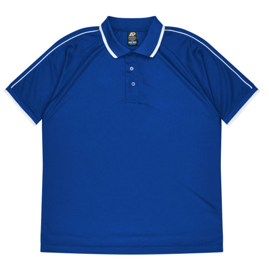 Bulimba Mens Polos Royal White